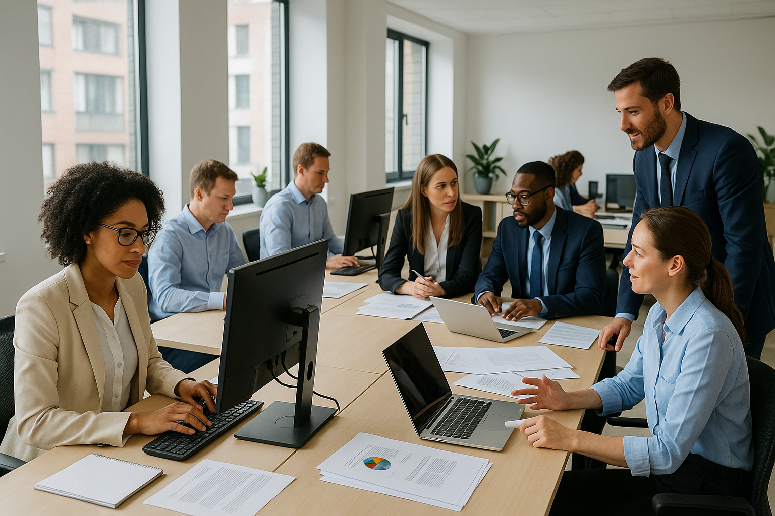 Real profesionals working